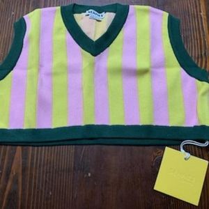 SUNNEI knit cotton sweater crop top